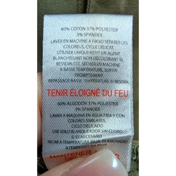 Jason Wu Army Green Utility Cargo Wide Leg High Rise Belted Cotton‎ Jumpsuit SML - Picture 11 of 11